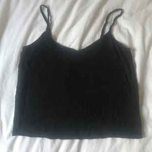 Black thin strap tank top